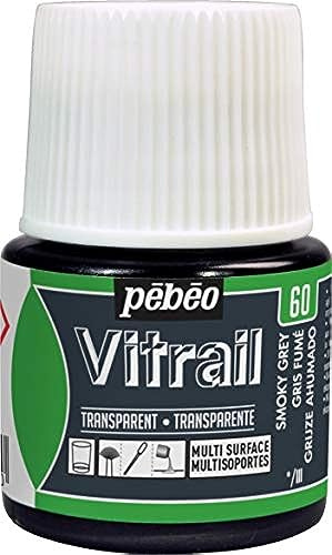 PEBEO VITRAIL Farbe, rauchgrau, 45 ml (1er Pack)