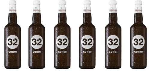 32 Via dei Birrai – Curmi - Birra bianca speziata con coriandolo e scorza d'arancio - Vegana, Non Filtrata, Non Pastorizzata – 6 bottiglie da 75cl – 5,8% vol.
