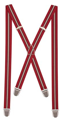 Pierrot Dünne Hosenträger für Männer Made in Germany/Frankreich - Starker Gummizug & 4 Extra Starke X-Clips - Verstellbare Länge bis zu 130cm - Garantie auf Lebenszeit - 100% DEUTSCH & FRANZÖSISCH