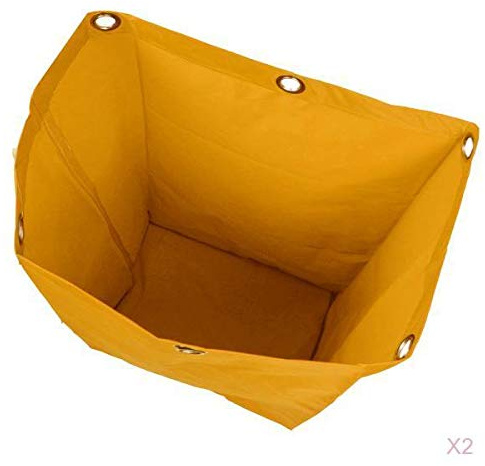 Jojomis 2 bolsas de basura impermeables amarillas