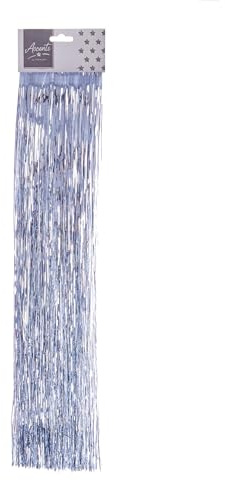 Widdle Gifts Lametta natalizia a 500 fili, 50 cm, decorazione per albero di Natale (argento)
