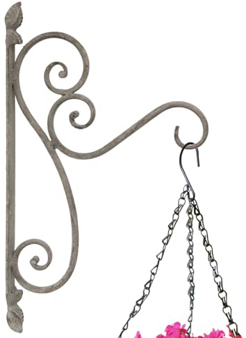 Hanging Basket Bracket Vintage Style Wall Mounted Hanging Basket Hooks