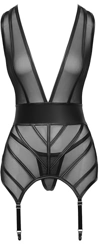 Cottelli Lingerie Strapshemd, Schwarz, L