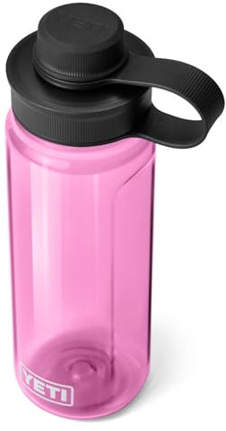 YETI Yonder Water Bottle with Tether Cap, Power Pink, 25 oz (750 ml)