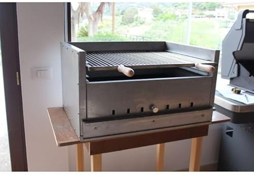 Barbecue a carbonella da appoggio L 77 X P 57,5 Lam alluminata