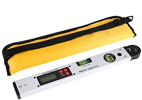 Digitaler Winkelmesser 0,1° Auflösung ±0,5° Genauigkeit mit Hintergrundbeleuchtung LCD-Wasserwaage für horizontale vertikale Ebene für Innenarchitekten, Heimwerker, Bauvorhaben