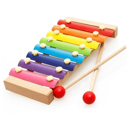 Xylophon-Instrument Für Erwachsene Professionelles Achtklang-Xylophon Aus Buche Holz- Und Stahlklavier Schlaginstrument