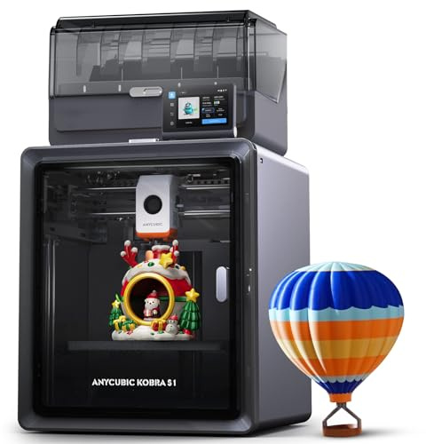 ANYCUBIC Kobra S1 Combo Impresora 3D Multicolor Ultrarrápida 4 u 8 Colores