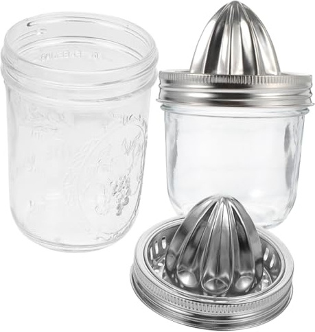 2St Entsafter aus Edelstahl Zitrusreibahle Quetscher Orangensaftmaschine Ananas Kalk küchenhelfee haushaltsgeräte Zitruspresse Handpresse Zitronenpresse Glas Vogel Rostfreier Stahl Generisch