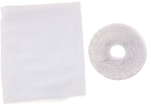VILLCASE 2pcs Mosquito Screen Net Self-Adhesive DIY Window Screen Mesh Easy Install for Summer Insect Protection