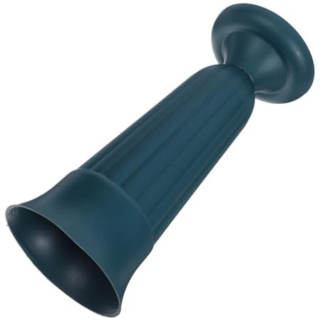 TOGEVAL Friedhofsvase Aus Robustem Pp Mit Sockel Wetterfest Und Langlebig Grabbepflanzung Für Frische Und Künstliche Blumen Vielseitiger Gartendekor-grabblumenhalter in Tiefgrün