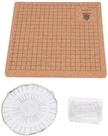 Conjunto de Tablero de Macrame, Tableros de Macrame de Corcho Fácil de Comprender y Desmontar el Tablero Tejido de Encaje Equipado con Alfileres Fijos en Forma de T para el
