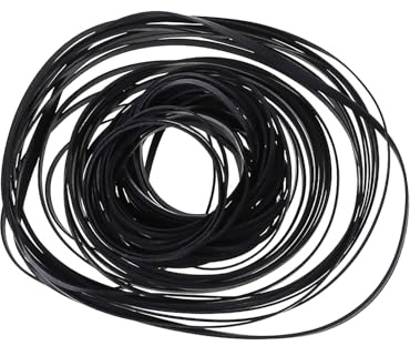 Flachriemen in verschiedenen Größen, 4 mm, Kassettenband, 40–135 mm Falzlänge, für Antriebsriemen für Bandmaschine, 100 Stück
