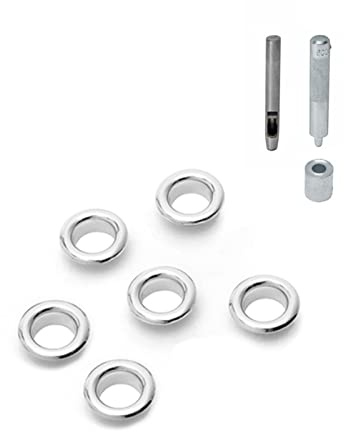 YIZITU Ojales de repuesto para equipaje, accesorios de botón, bolsa cruzada, ojales, herrajes, Silver, One Size