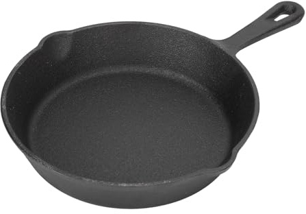 ZAWELIYO Padella in Ghisa, Diffusione Uniforme del Calore, Padella Pre-condita per Griglia, Forno, Griglia, con Ritenzione del Calore Superiore, Adatta per la Cottura Tradizionale (26 cm/10,2