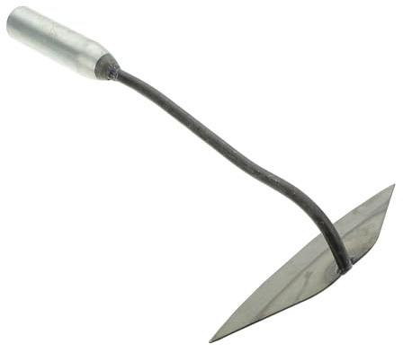 Uonlytech Houe de Jardin Manuelle en Acier Trempé Outil de Binage Portatif pour Potager Désherbage Sélectif Ameublissement Terre Outil de Jardinage Robuste Manche Long Ergonomique