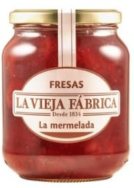 Spanish Strawberry Jam - Large 800g Glass Jar - Authentic Traditional Recipe with Whole Fruit Pieces
