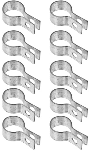 VILLCASE 10piezas Unidades Bandas Tensoras de Acero Inoxidable para Vallas de Eslabones Cadena Pulg Resistentes para Postes Terminales Esquinas Puertas