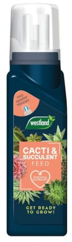 Westland Cacti & Succulent Feed Concentrate 200ml | Liquid Plant Food for Cactus & Succulents | Encourages Healthy Growth, Strong Roots & Better Flowering | Easy Measure Doser | Makes Up to 40L
