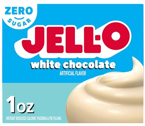 Jell-O White Chocolate, Sugar-Free Instant Pudding & Pie Filling, 1 oz by C&S Wholesale