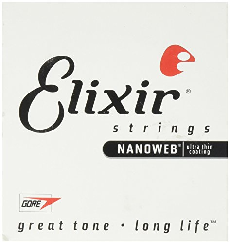 Elixir® Saiten 80/20 Bronze Akustikgitarre-Einzelsaite mit NANOWEB® Beschichtung (.070)