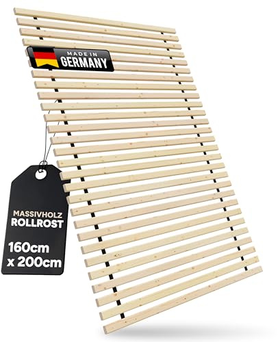 TUGA - Holztech Rollrost 28 LEISTEN 300Kg 160 x 200 cm Lattenrost Rolllattenrost Bettrost Qualität aus Deutschland