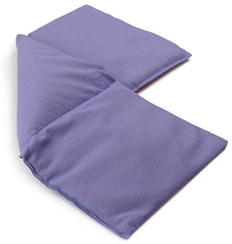Hot Cherry Pit Pillow - Heating Pad and Cooling Bag - Cherry Stone - Microwavable (Lilac, 3 Pockets Style 19.6 x 7.8 in)