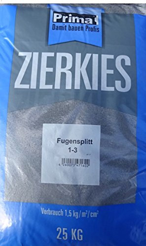 Fugensplitt Basaltsplitt anthrazit Zierkies 1-3 mm, 25 Kg