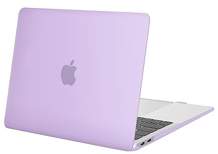 MOSISO Kompatibel mit MacBook Air M1 Hülle 13 Zoll 2021 2020-2018 | Ultradünne, Plastik Hartschale Schutzhülle Cover für MacBook Air 13,3 Hülle A2337 A2179 A1932, Helles Lila