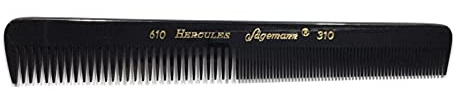 Hercules Sägemann 610-310 Profi Herrenkamm Naturkautschuk Taschenkamm Bart-Kamm mit 2 Zahnungen grob + fein - 6 Zoll - Haarkamm