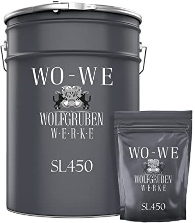 WO-WE Pittura per Piscina Vernice bicomponente Resina epossidica RAL 9005 sim. Nero intenso - 2,5KG
