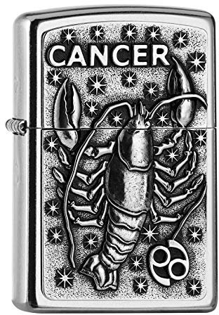 Zippo PL 207 Cancer Tierkr. V19 Encendedor, latón, Design, 5,83,81,2