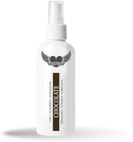 Lovelyness - Gleitgel und Massageöl 2in1 mit Geschmack Schokolade 50ml Gleitmittel auf Wasserbasis für Gefühlsechtes empfinden