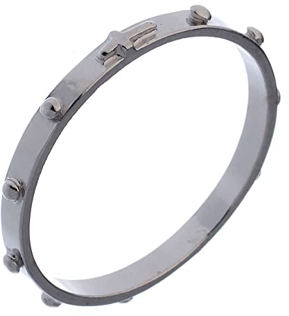Holyart Rosenkranz Ring Silber 925, 20 mm (0.79 inc.) - DE 63