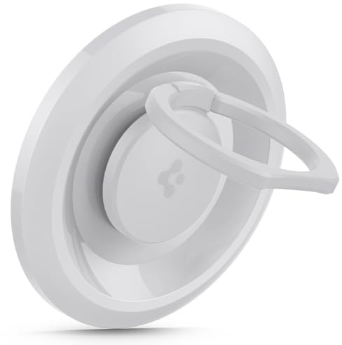 Spigen O-Mag Handy Ring Halterung Magnetisch für MagSafe, Handy Ständer Magnetic Phone Ring Holder, Kompatibel mit iPhone 17 17e 16 Pro Max Air, Pixel 10 Pro Fold XL, Samsung Galaxy S26 Ultra- Weiß