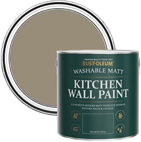 Rust-Oleum abwaschbare matte, geruchsarme braun Küchenwandfarbe - Kaffee Deluxe 2,5 Litres