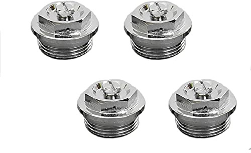 X4 Manual Air Vent Valve, 3/4 Male Radiator Air Vent Bleed Plug Valve Kit, Central Heating Radiator Air Bleeder
