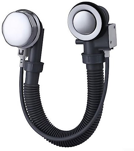 Tuyau de drainage de baignoire, raccords de vidange de baignoire, dispositif de drainage télescopique pour trop-plein et volant chromé