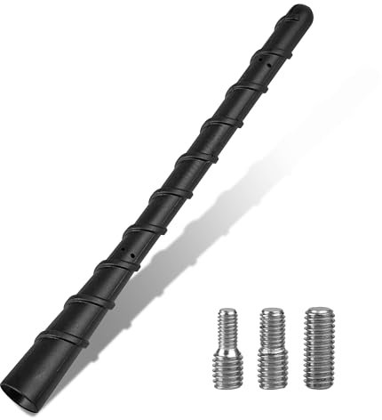 RED WOLF Autoantenne 7 Zoll Sprial Dachantenne Kompatibel mit VW Bora Polo Opel Citroen FIAT BMW Autoradio Stabantenne FM AM