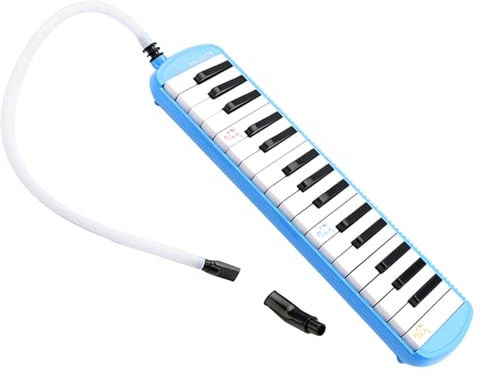 TOYANDONA 32-tasten Melodica aus Kunststoff mit Langem und Kurzem Tragbares Musikinstrument für Anfänger und Musikalische Darbietungen Unterwegs