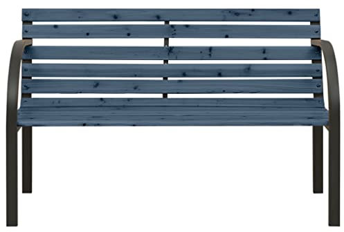ULUYYUC Bierbänke Balkonbank Balkonbank Kleiner Balkon Garden Bench - Kinder-Gartenbank 81 cm Chinesisches Tannenholz Grau für Balkon Innenhof Parks Garten