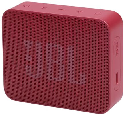 JBL GO Essential 2 Speaker Bluetooth Portatile con Suono Original Pro, Fino a 5 Ore di Autonomia, Design Impermeabile ad Acqua e Polvere IP67, Rosso