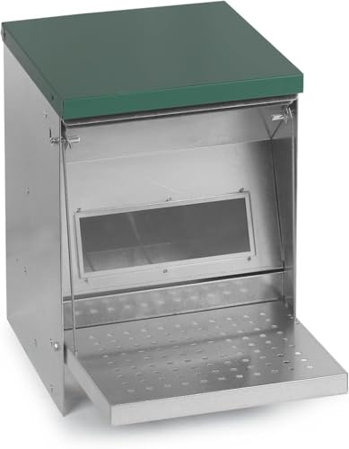 Agrarzone Mangeoire Automatique pour Poules avec pédale 5 kg - Mangeoire Automatique pour Poules Anti-Rats - Distributeur de Nourriture réduisant Le gaspillage Alimentaire
