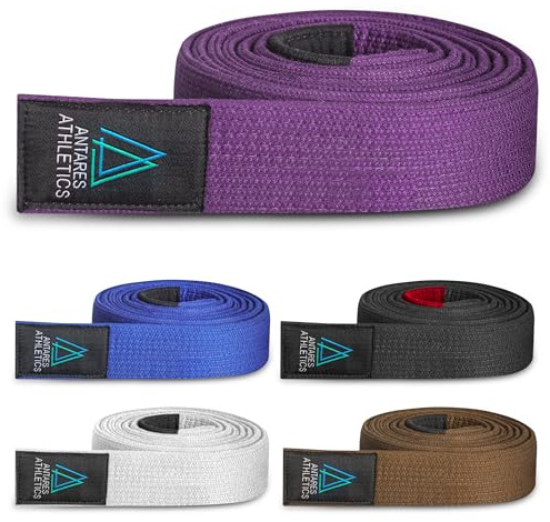 Antares Athletics Pearl Weave Series BJJ Belt for Men & Women | Brazilian Jiu Jitsu Belt with Pearl Colors (Purple, A6)