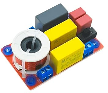 HDOYTXXM Haut-parleur 100 W - Séparateur de fréquence - Carte professionnelle - Filtre crossover 2 voies - Diviseur de fréquence sonore - Pour KTV Crossover Kit de câbles