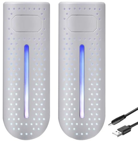 Rachlicy Asciugascarpe USB a 360° con luce UV deodorante PTC Riscaldamento Antifiamma Asciuga scarponi 65°C Temperatura costante Calzini universali Scalda scarponi per viaggi in dormitorio domestico