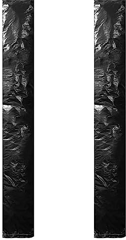 Zentexion 2 fundas protectoras para sombrilla, con cremallera, polietileno, 250 cm, impermeables, resistentes a los rayos UV, protección contra el viento, cubierta protectora de jardín, adecuada para