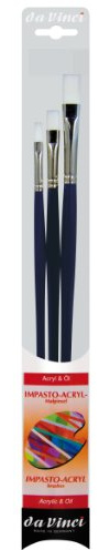 DA VINCI - IMPASTO-ACRYL 5105 - oil and acrylic colors - Set 3 brushes