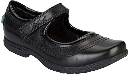 Kickers Keavy Bar Shoes Black 4 Child UK