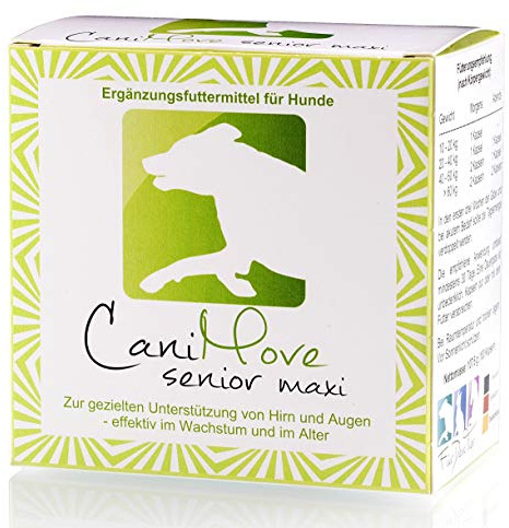 CaniMove Senior Maxi 1Pckg. (100 Kapseln), Ergänzungsfuttermittel zur Versorgung von Augen und Gehirn im Alter mit DHA und Mikronährstoffen.
